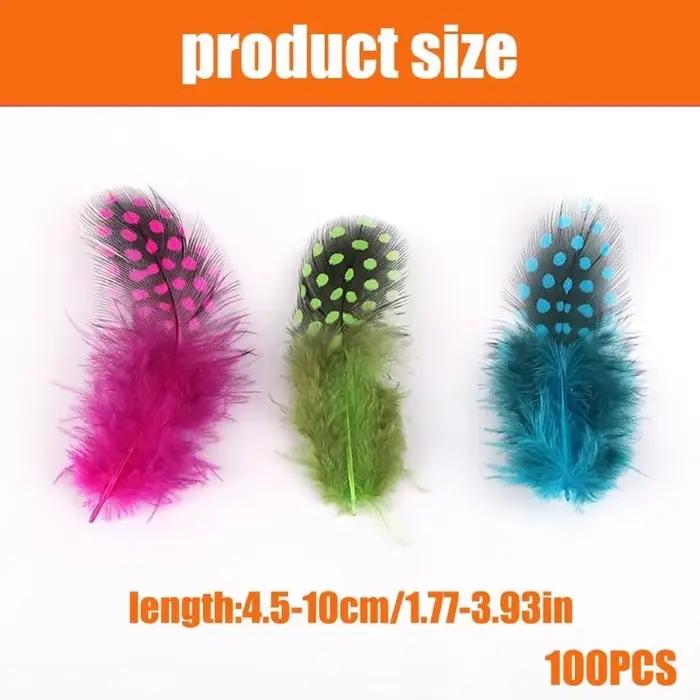 PACK 39BB 100 plumes naturelles colorées pour l'artisanat les décorations mariage