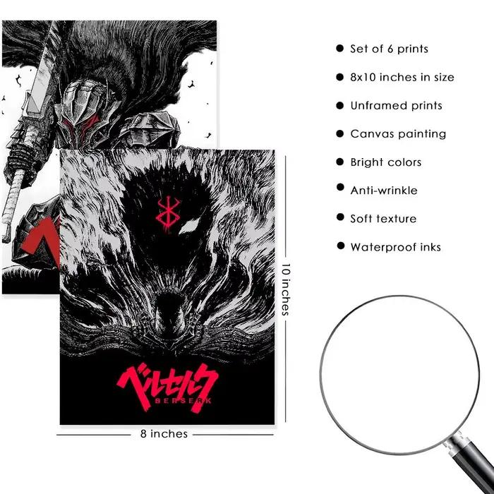 Affiche de dessin animé B-Berserk design moderne haute qualité pour décoration intérieure et cadeau spécial occassions spéciales