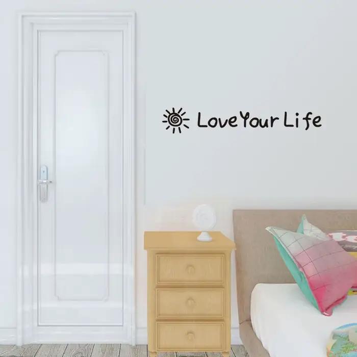 Autocollant Mural inspirant Love Your Life