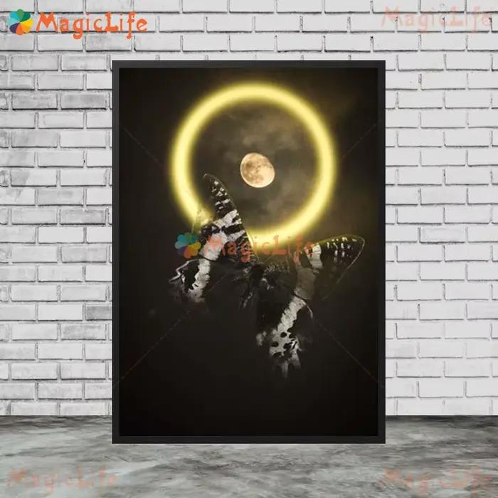 Affiches murales de cheval d'animaux élémentaires Halo