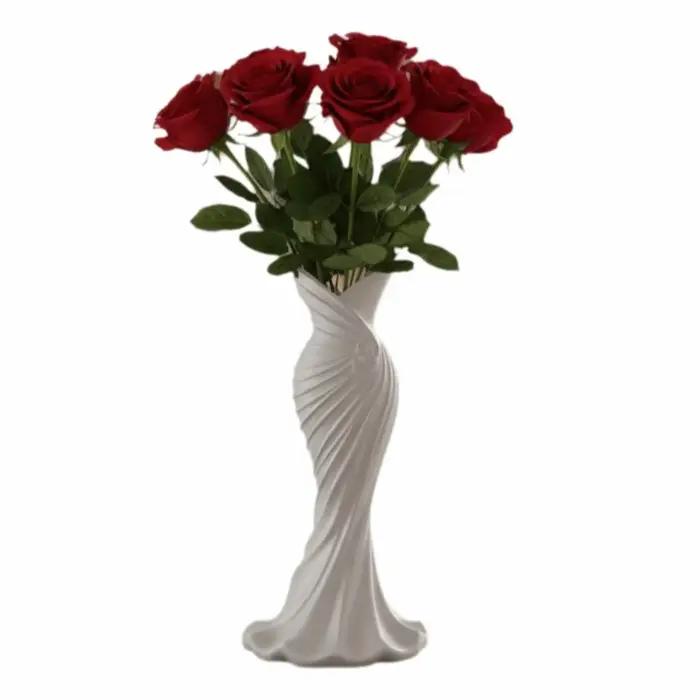 Vases à fleurs imprimés en 3D en forme de robe