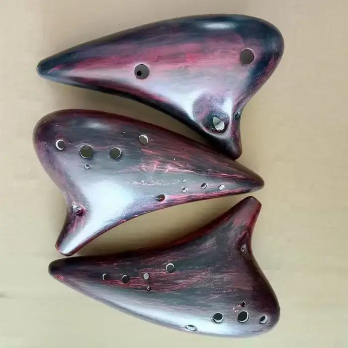 Ocarina-Instrument de musique professionnel Legend Orff, tons BC, basse 12 trous, offre d'accessoires