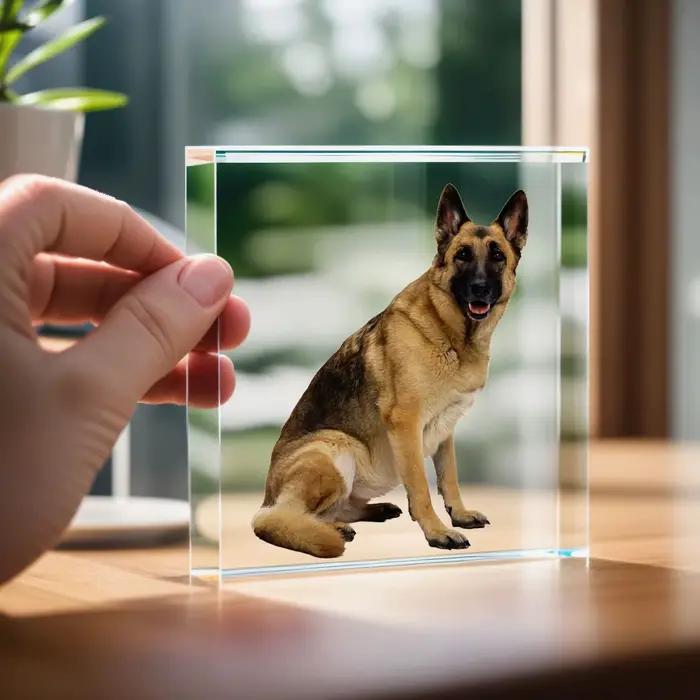 Plaque Photo en acrylique personnalisée de 7 pouces, cadre Photo imprimé UV, cadeau personnalisé pour la fête des mères, la saint-valentin, la noël