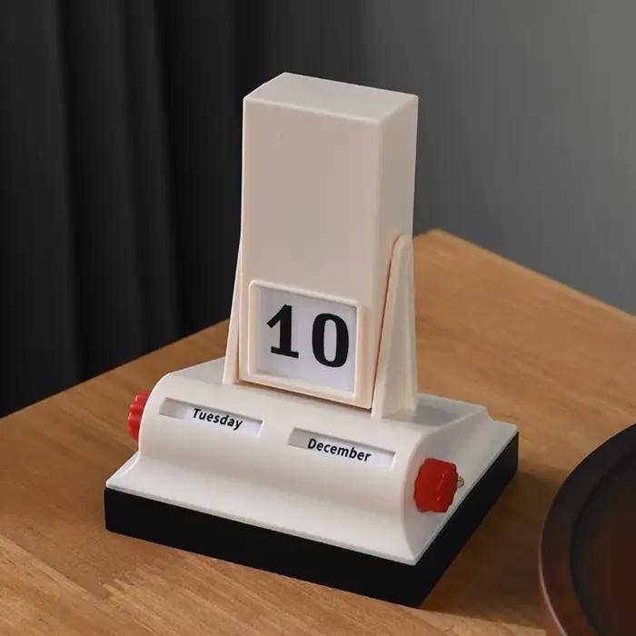 Ornement de table lumière luxe calendrier à rabat rétro décoratif