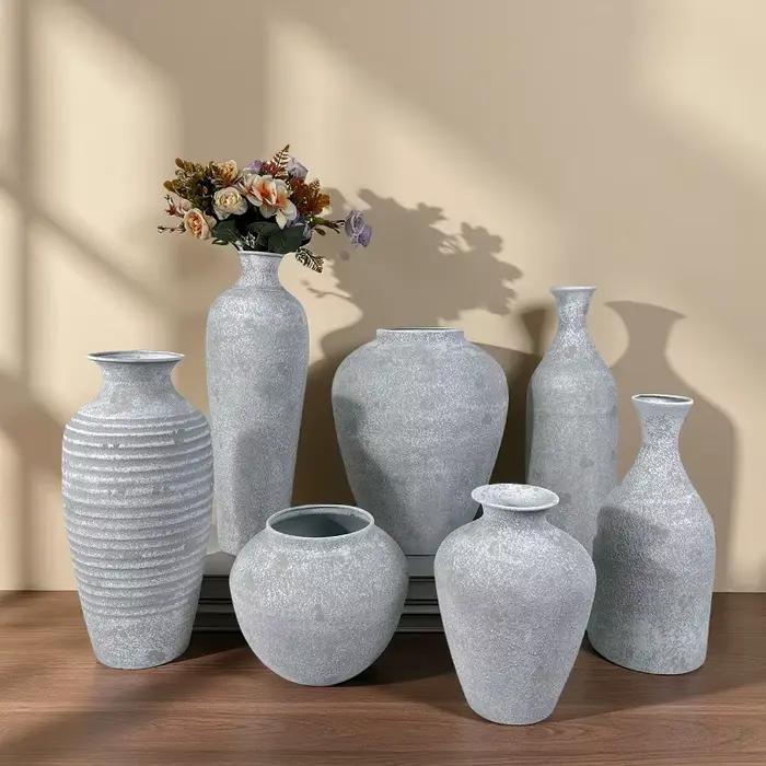 Grand vase de style Wabi-Sabi japonais