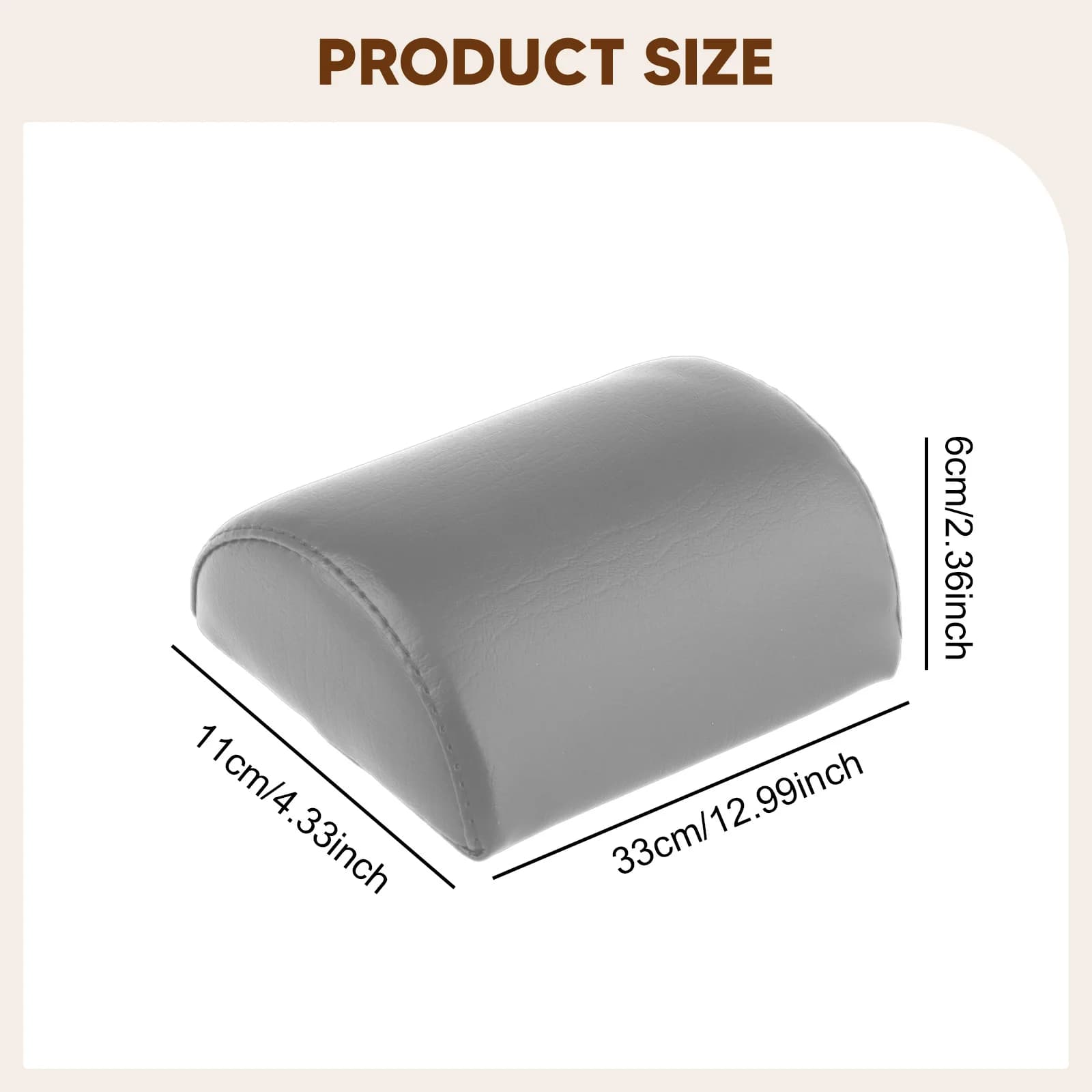 Oreiller de réformateur de Pilates, coussin de Pilates imperméable en PU, appui-tête, accessoires de