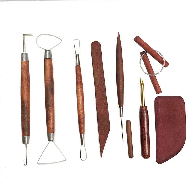 Kit d'Outils de Poterie de Base pour Céramique, Argile, Sculpture, Coupe, Fournitures d'Artisanat po