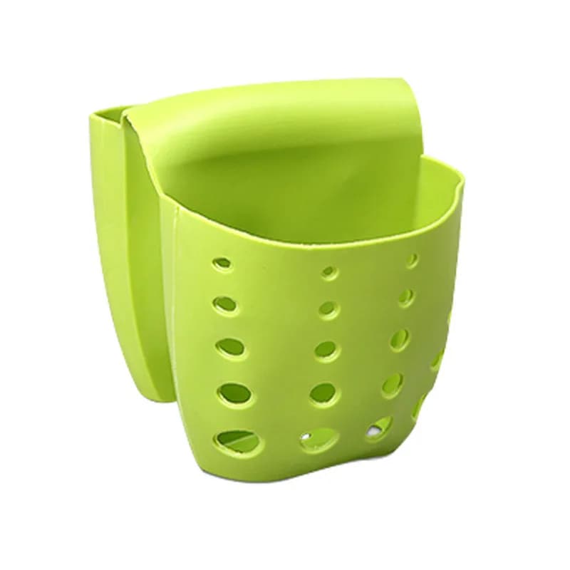 Évier de cuisine Double panier ustensiles organisateur sac savon porte-éponge salle de bain suspendu