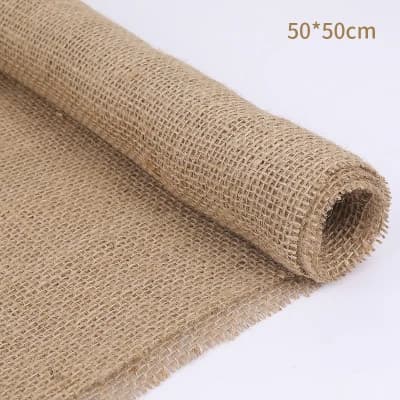 Tissu en toile de jute, tissu en coton et lin, effet rétro, arrière-plan de photographie, accessoire