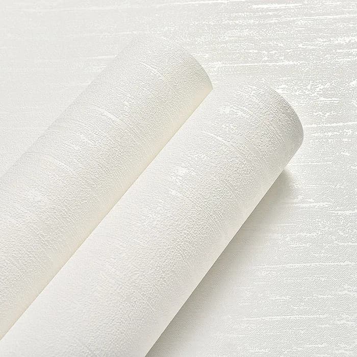 Papier peint intissé 3D pour décoration murale, blanc et gris, couleur unie, salon moderne, chambre 