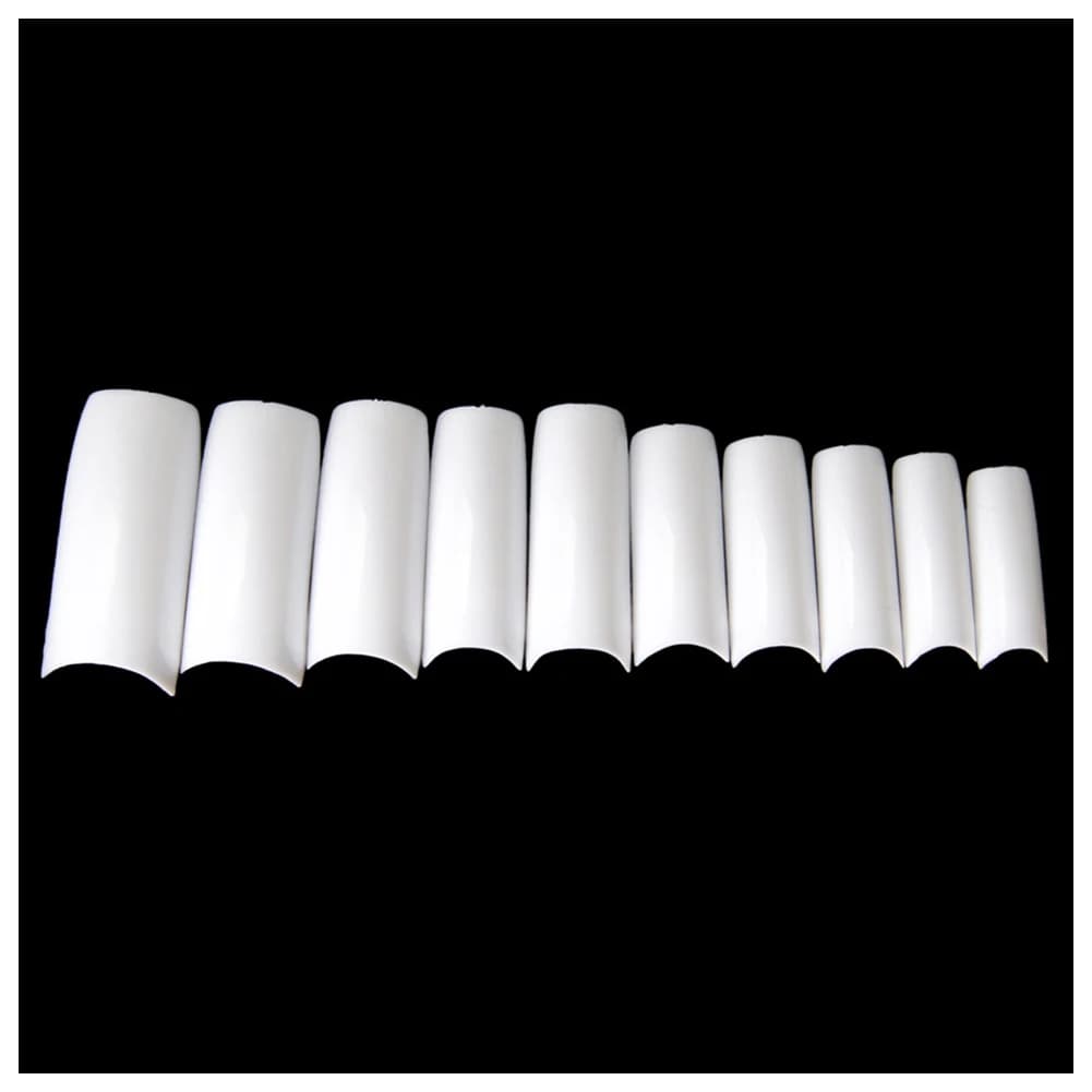 Kit d'entraînement au nail art français coloré, 500 pièces, demi-ongles en acrylique, gel UV, faux o