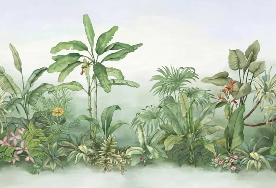 Plantes personnalisées arbre à bananier papier peint Mural paysage Photo peintures murales sud-est a