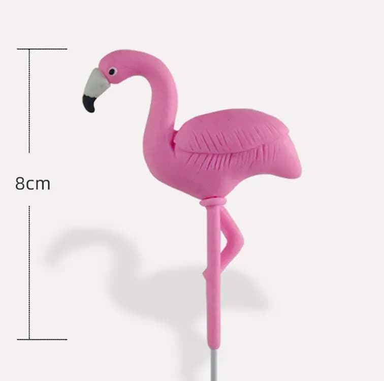 Toppers de gâteau de flamant rose, décor de gâteau de fête d'anniversaire, plage tropicale d'été haw