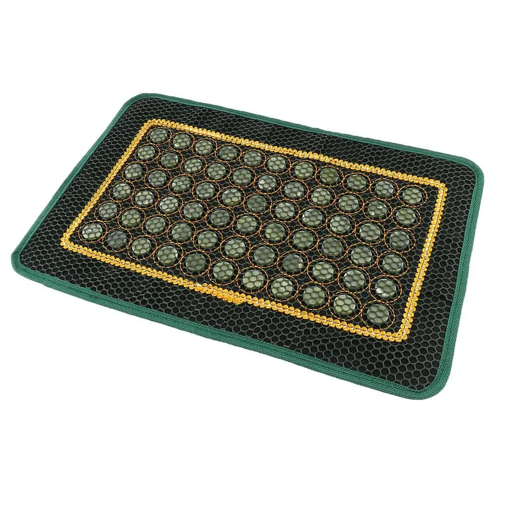 Housse de coussin de massage en jade, coussin décoratif en pierre de jade naturelle pour la méditati