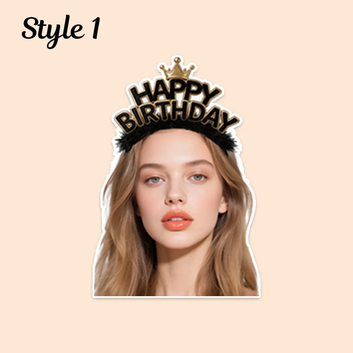 Bannière photo personnalisée pour couronne d'anniversaire, décorations personnalisées pour le fond d