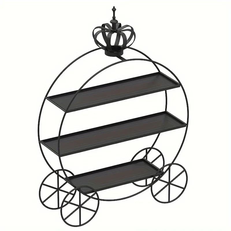 Support à gâteaux au Design de couronne exquis, vitrine de gâteaux de thé de l'après-midi et bonbons