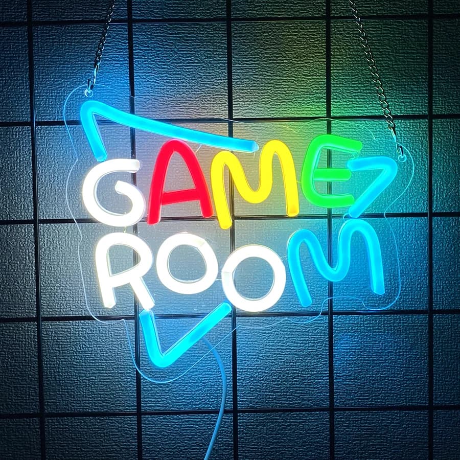 Enseignes au néon Game Zone pour la décoration de la salle des joueurs, enseigne au néon lumineuse d