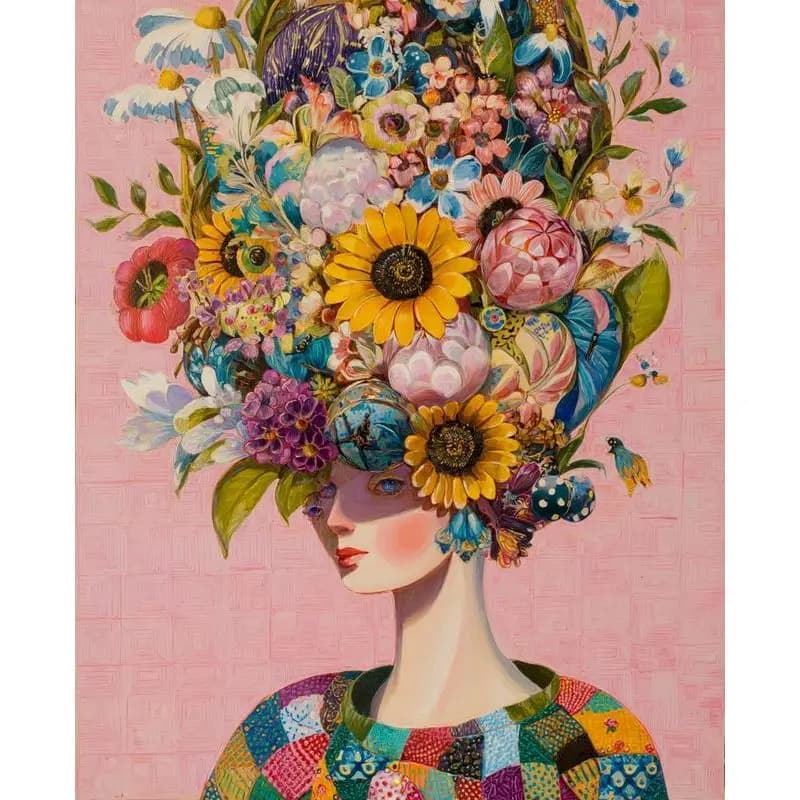 Peinture par numéros pour adultes, image colorée pour femmes, peinture acrylique, dessin sur toile, 
