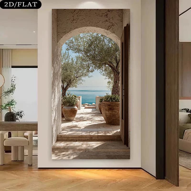 Peinture sur toile sans cadre, 2D, grande taille, décoration murale moderne pour la maison, impressi