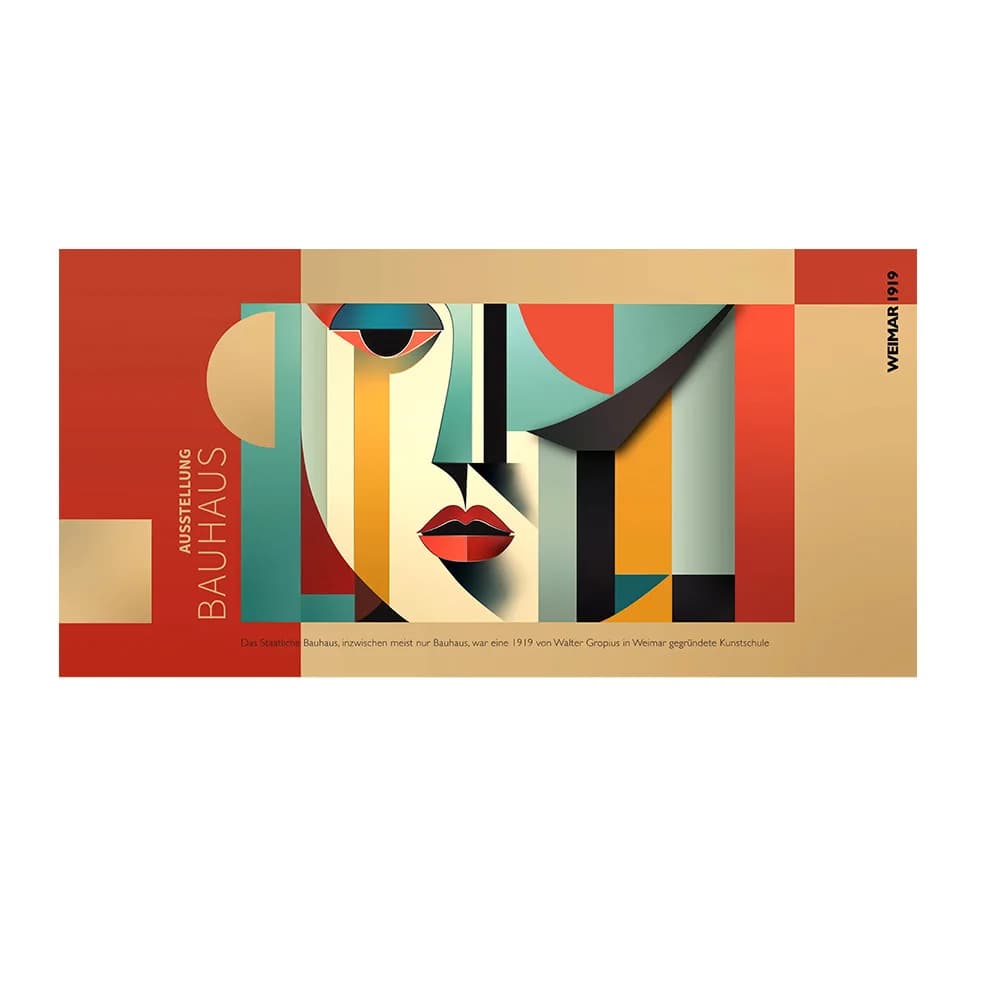 Bauhaus minimaliste rétro mur Art Bauhaus Art abstrait affiches géométrique Bauhaus toile peinture p