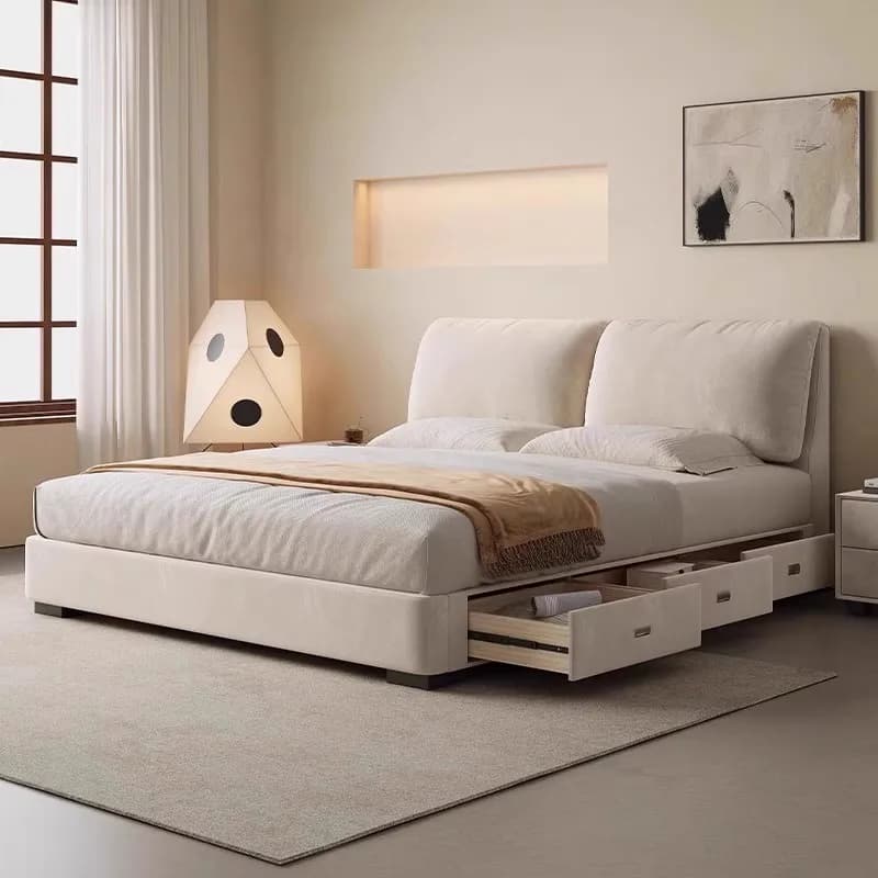Lit européen Unique, rangement de chambre à coucher moderne, tête de lit 180x200, salon, accessoires
