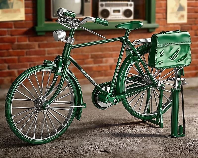 Modèle de vélo rétro nostalgique, décoration douce pour salon et véranda, accessoires de maison créa