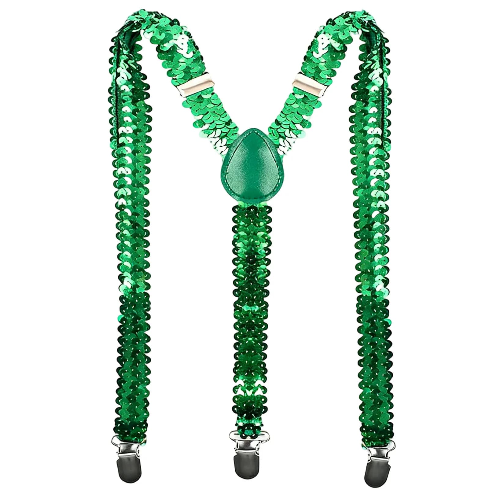 Bretelles à paillettes élastiques en Y réglables multicolores pour homme et femme, accessoires de mo