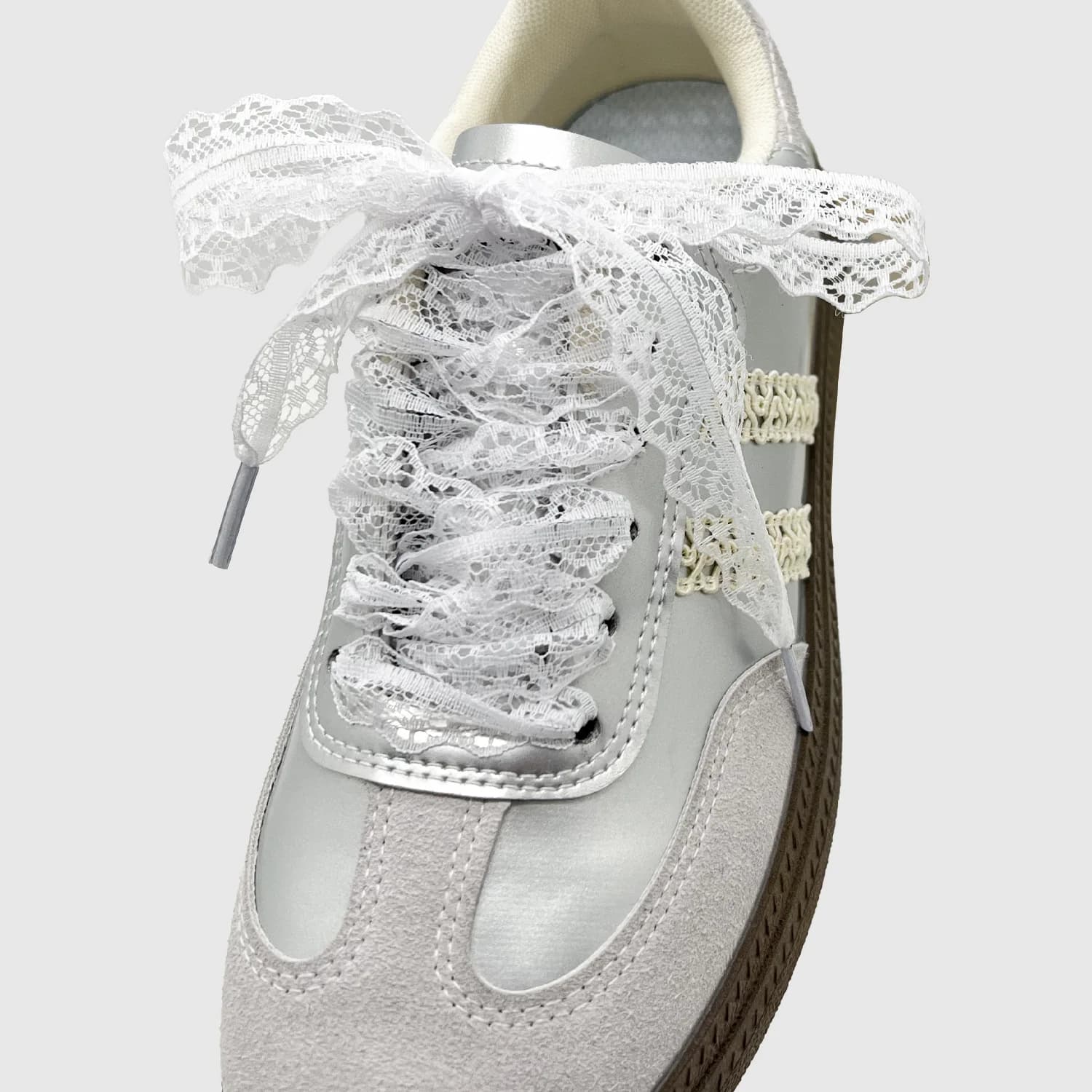 1 paire de lacets fantaisie pour femmes chaussures décontractées largeur lacet plat pour baskets noi