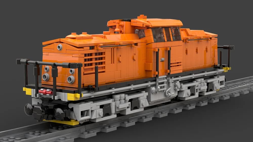 Locomotive universelle ferroviaire DR V100.4 (BR111), bloc de construction, Train de Transport MOC V