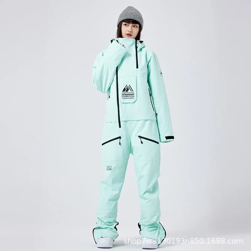 Combinaisons de ski pour femmes et hommes, combinaisons de neige imperméables et coupe-vent, combina