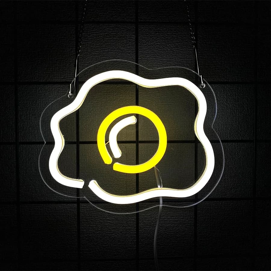 Enseigne au néon ouverte de cuisine pour la décoration murale, enseignes lumineuses au néon LED pour