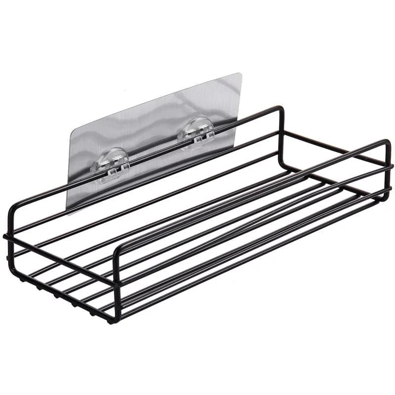 Étagère de rangement pour salle de bain, organisateur de cuisine, étagères noires, cadre d'angle, po