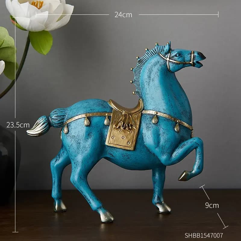 Sculpture de cheval Dengshui, accessoires de décoration pour la maison, Style chinois, pour le salon