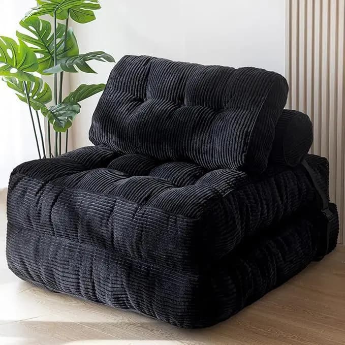 Canapé-lit pliant convertible avec oreiller, matelas pliable, canapé multifonction, canapé de salon
