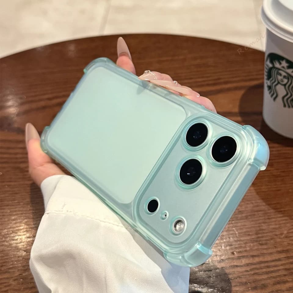 Coque de téléphone transparente mate, étui de protection antichoc pour iPhone 17 Air 16E 14 15 16 11