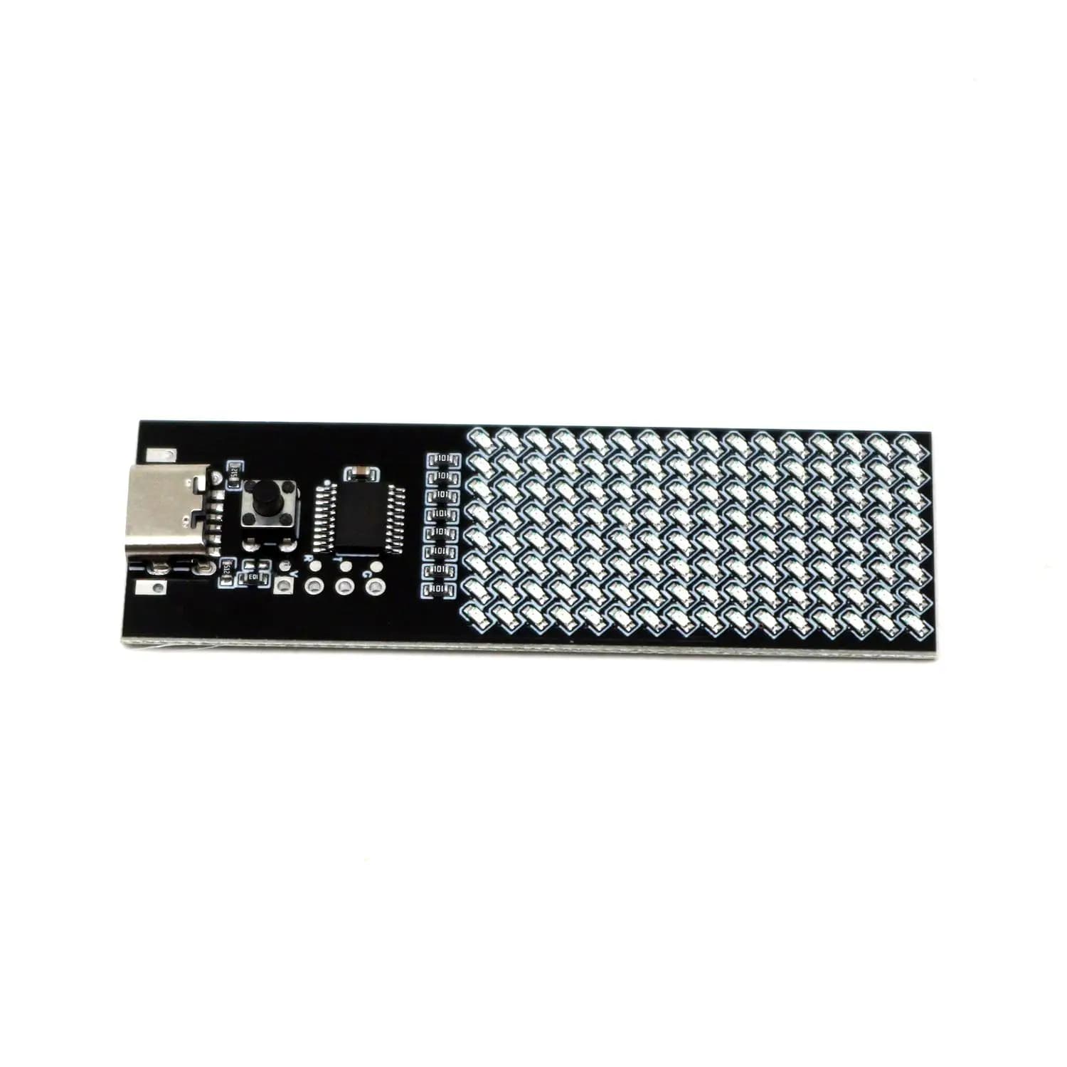 Cyber Candle Light 8x16 LED Matrix Display Lamp Type-C USB Powered Animated Flame Effect pour le déc