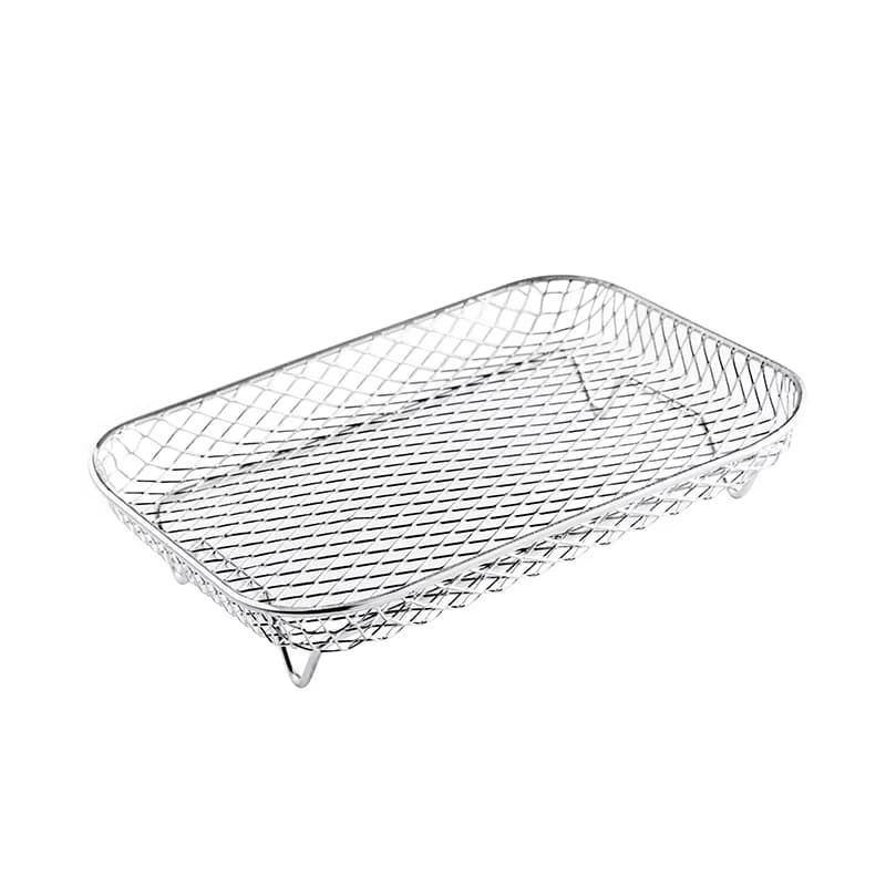 Accessoires de friteuse à Air, support de gril rectangulaire empilable à 3 couches pour Ninja double
