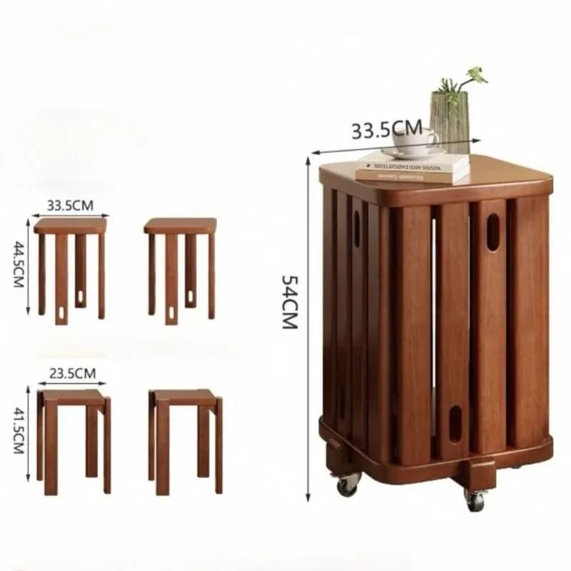 Tabouret empilable tabourets en bois de luxe moderne esthétique Mobile salles à manger tabourets déc