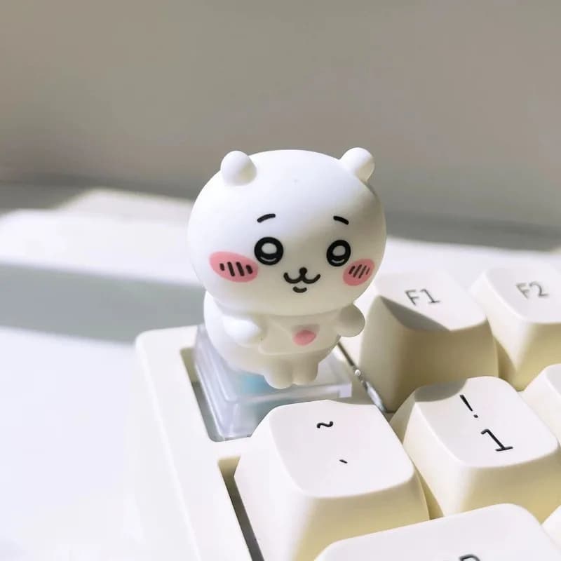 Clavier mécanique 3D Kawaii Original Chiikawa Hachiware Usagi Personnages Anime Dessin Animé Keycaps