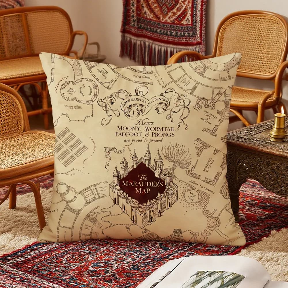 H-harry p-potter housse de coussin chambre canapé décoratif maison voiture portable housse de coussi