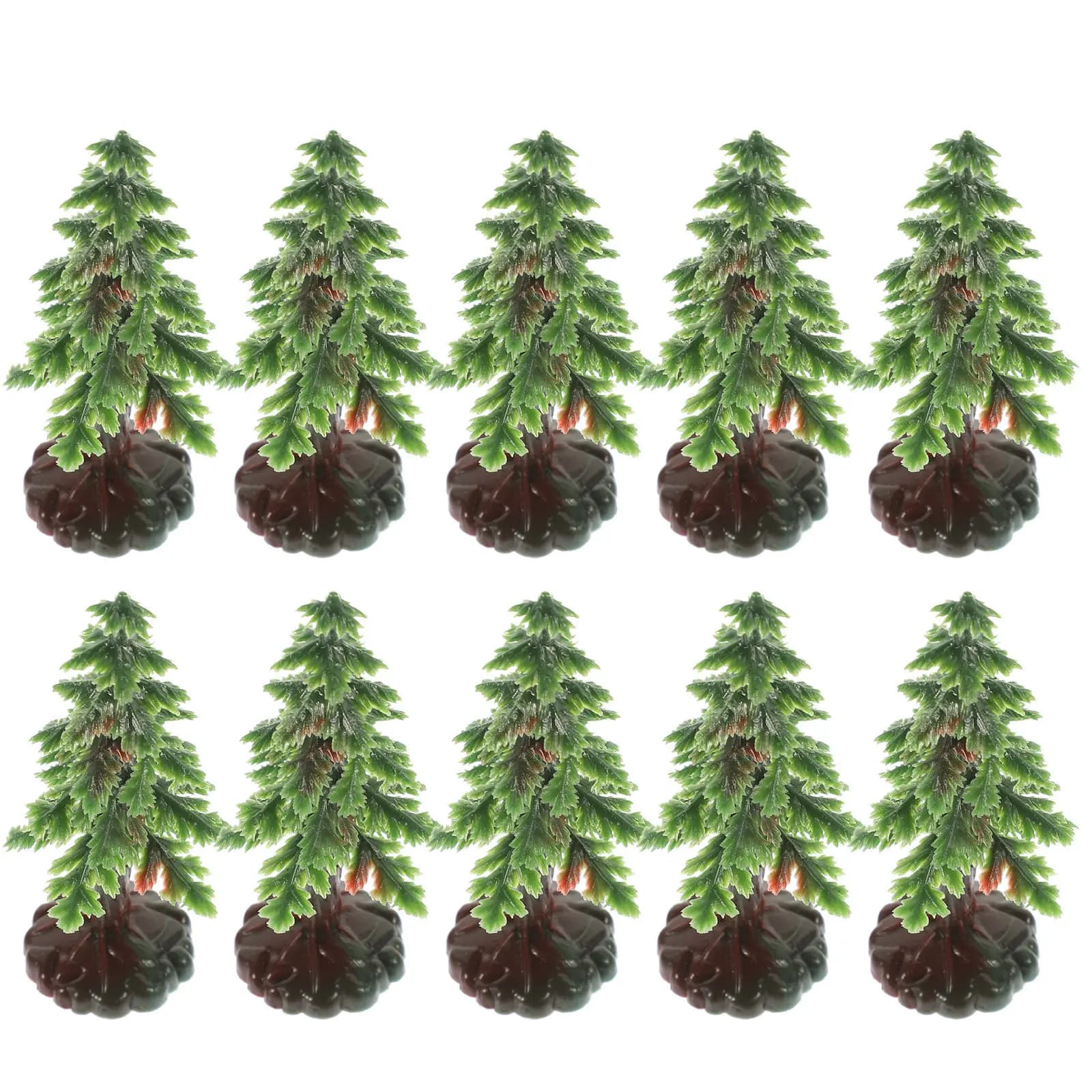 20 mini-sapins de Noël artificiels pour décoration de table, paysage miniature de bureau, ornement d
