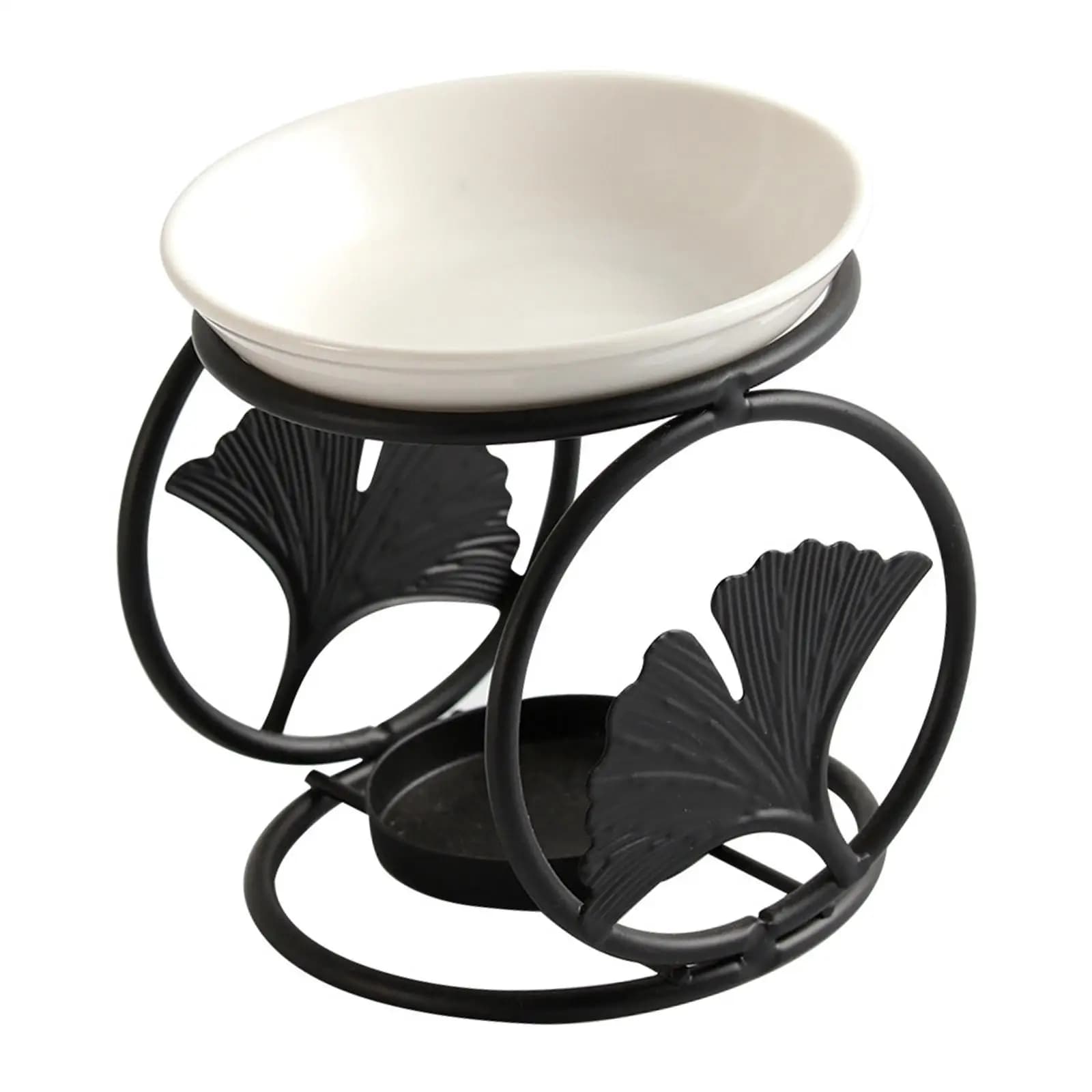 Bougeoir en céramique brûleur d'huile essentielle diffuseur four plus chaud bougie chauffe-plat lamp