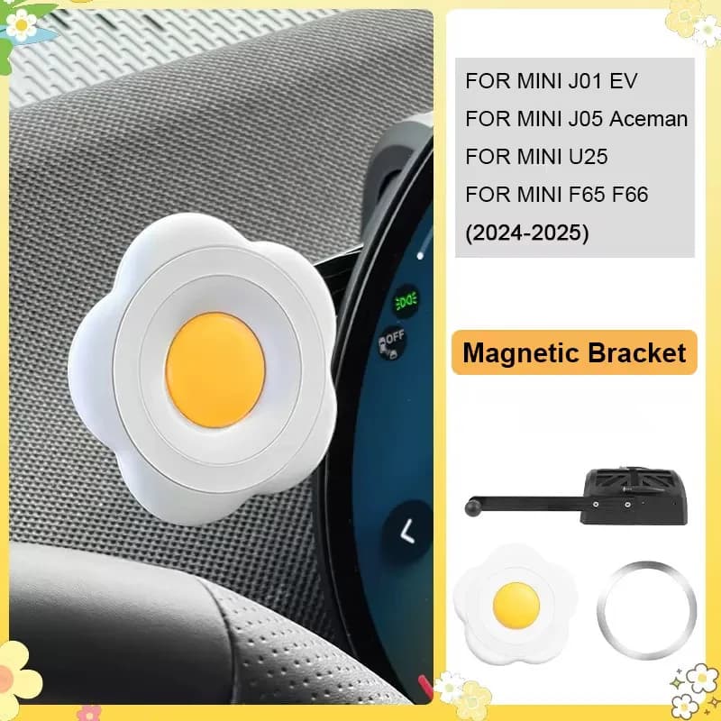 Support de téléphone portable magnétique pour voiture, accessoires pour Mini Cooper S E SE J01 J05 A