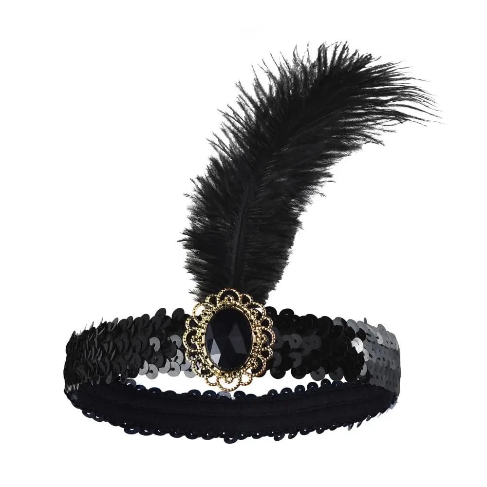 Accessoires pour cheveux, couvre-chef en plumes, pompon, maquillage, robe de Cosplay, couvre-chef, d