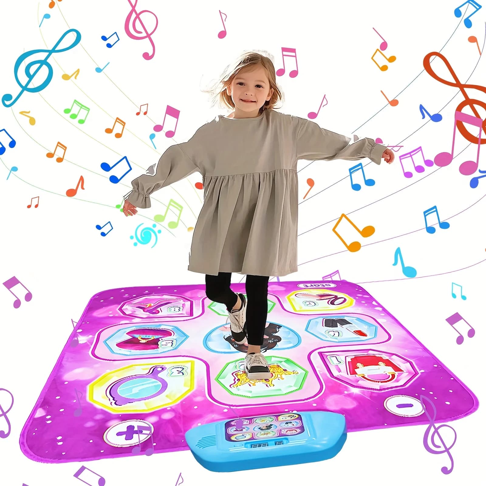 Couverture de danse musicale pour enfants, jouet, système de détection d'exercice, couverture de jeu