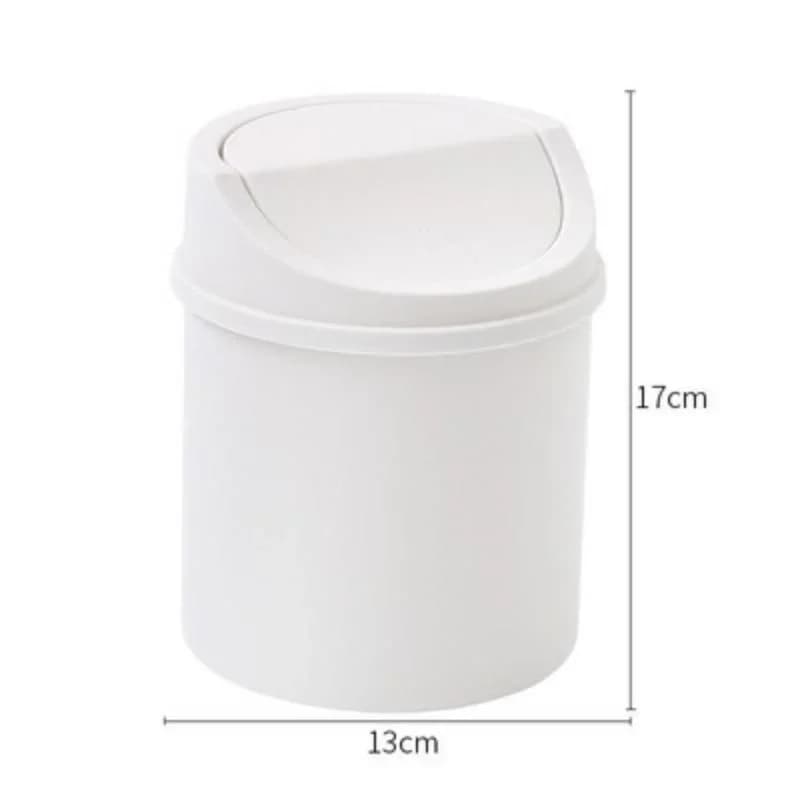 Mini poubelle de bureau, petit Tube avec couvercle, poubelle de chambre à coucher, boîte de rangemen