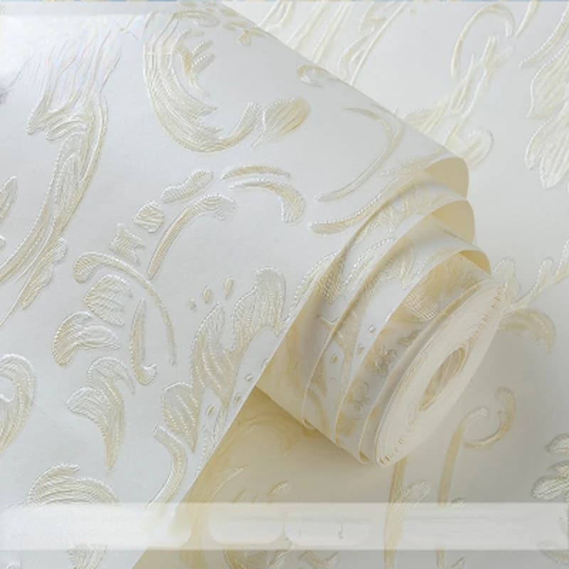 Papier peint floral 3D rose pour chambre de filles, papier adhésif mural, texture 3D, autocollant mu