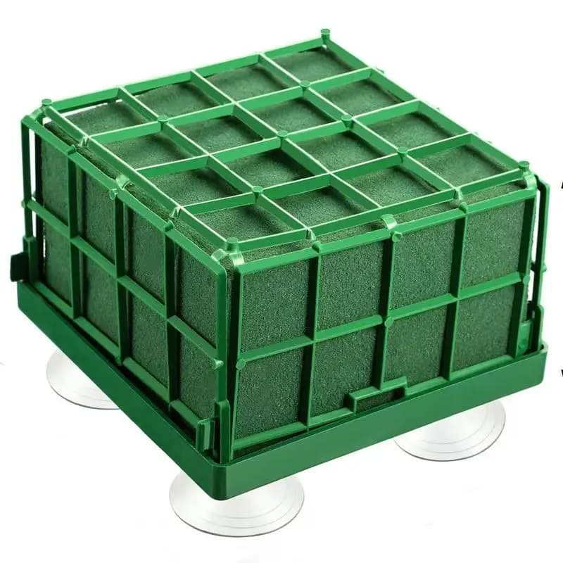 Cage rectangulaire en mousse florale, pour fleurs fraîches ou artificielles, design suspendu polyval