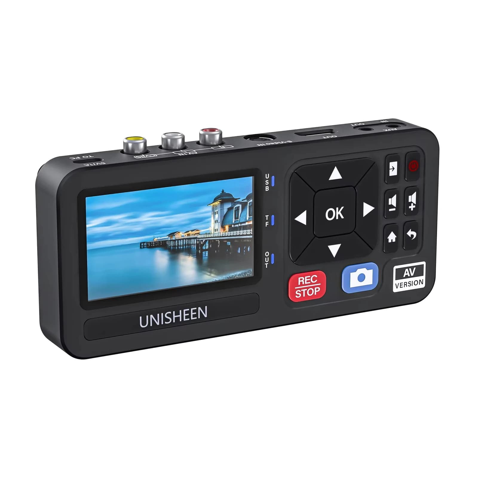 UR230A Enregistreur de capture audio-vidéo CVBS/S-Video vers MP4, enregistrement 1080P, stockage USB