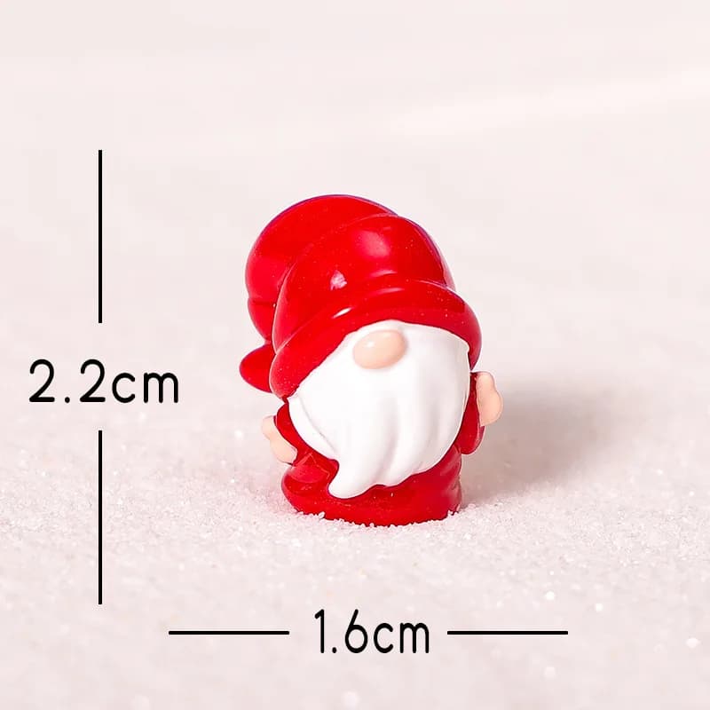 1 pièces créatif mignon rouge nain poupée accessoires jardin paysage bricolage décoration accessoire